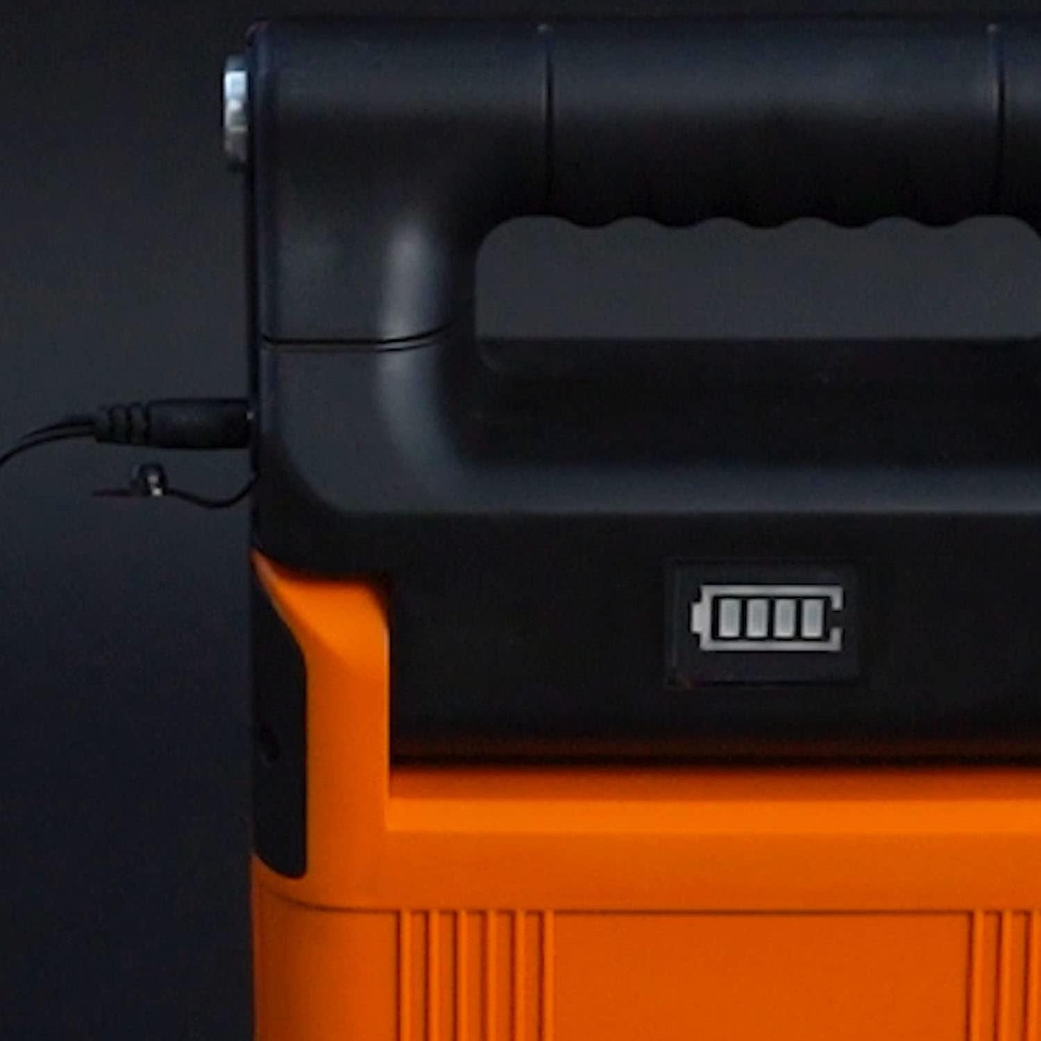 Dual-Head LED Work Light Rechargeable Job Site Lighting,Cordless 2000Lm Flood Light with Tripod Telescoping,Dimmable,Detachable,Waterproof,For Outdoor Camping,Construction,Car Repairing,Orange